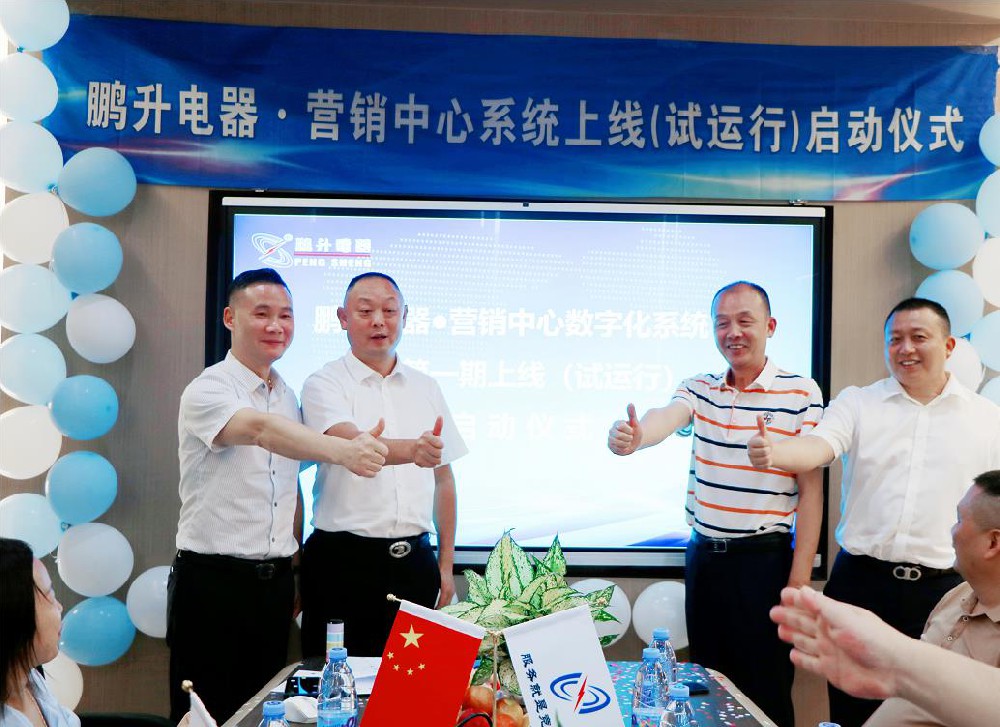 鵬升電器營銷數(shù)字化管理系統(tǒng)啟動儀式勝利召開